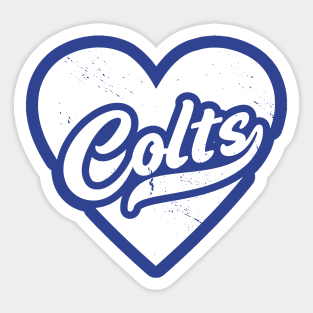 Vintage Colts School Spirit // High School Football Mascot // Go Colts Sticker